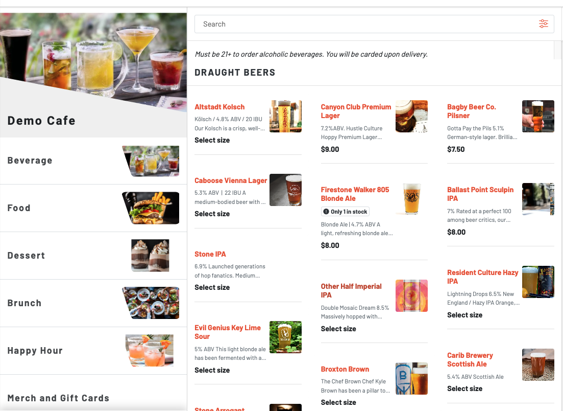 What is menu discount